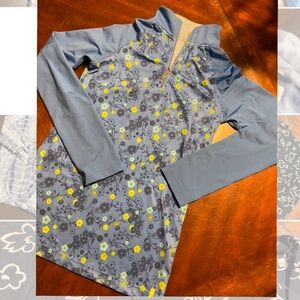 Floral Blue Women's Blouse